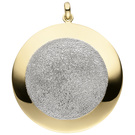Anhnger 925 Sterling Silber vergoldet mit Glitzereffekt