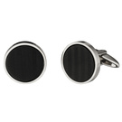 Manschettenknöpfe aus Edelstahl mit Carbon