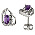Ohrstecker 333/- W Amethyst   