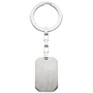 Schlüsselanhänger Edelstahl matt