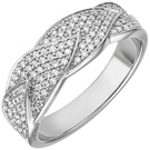 Damen Ring 585 Gold Weigold 119 Diamanten Brillanten 0,45ct. Diamantring