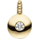 Anhnger 585 Gold Gelbgold 1 Diamant Brillant Diamantanhnger