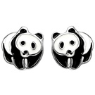 Kinder Ohrstecker Panda 925 Sterling Silber Ohrringe Silberohrringe