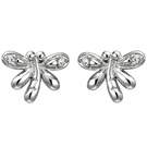 Kinder Ohrstecker Libelle 925 Sterling Silber 4 Zirkonia Ohrringe