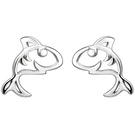 Kinder Ohrstecker Hai 925 Sterling Silber Ohrringe Kinderohrringe