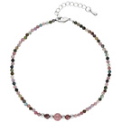 Fußkettchen Fußkette Turmalin mit Hämatin 26 cm