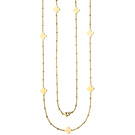 Halskette Edelstahl gold-farben beschichtet 90 cm