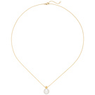 Kette mit Anhänger 750 Gold Gelbgold 1 Süßwasser Perle 45 cm