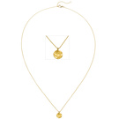Collier 750 Gold Gelbgold matt 45 cm