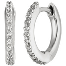 Creolen 750/-W 0,13ct.        