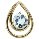 Anhänger 585/-G Blautopas     