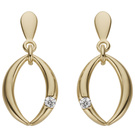 Hängerstecker 585/-G 0,07ct.  