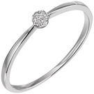 Damenring 585/-W 0,04ct.      