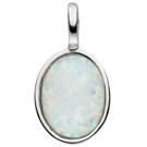 Anhnger 925 Sterling Silber 1 Opal-Imitation oval
