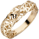 Damen Ring gedreht 333 Gold Gelbgold Goldring