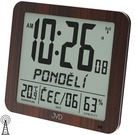 JVD DH9335.2 Wanduhr Tischuhr Funk digital Datum Temperatur braun