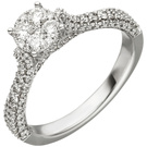 Damen Ring 585 Gold Weigold 119 Diamanten Brillanten