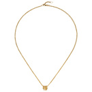 Collier Kette mit Anhänger 585 Gold Gelbgold 24 Diamanten Brillanten 45 cm