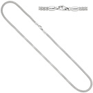 Halskette Popcorn Kette 750 Gold Weißgold 45 cm