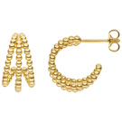 Halbcreolen 375 Gold Gelbgold Ohrringe Creolen