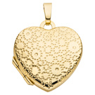 Medaillon Herz 375 Gold Gelbgold Herzanhänger