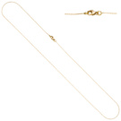 Ankerkette 750 Gold Gelbgold diamantiert 0,4 mm 45 cm Kette Halskette Karabiner