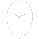 Collier Halskette 750 Gold Gelbgold 6 Diamanten Brillanten 45 cm