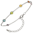 Armband 925 Sterling Silber 7 Zirkonia 19,5 cm