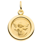 Anhänger Schutzengel 333 Gold Gelbgold mattiert Goldanhänger