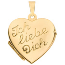 Medaillon Herz 333 Gold Gelbgold Herzanhänger