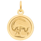 Anhänger Sternzeichen Steinbock rund 333 Gold Gelbgold matt