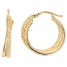 Creolen 585 Gold Gelbgold Ohrringe Goldcreolen Goldohrringe
