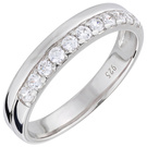 Damen Ring 925 Sterling Silber 11 Zirkonia Silberring