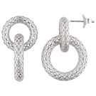Ohrhänger rund 925 Sterling Silber Silberohrringe